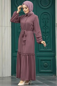  Light Brown Long Dress 12443AKH - 3