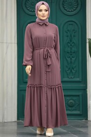  Light Brown Long Dress 12443AKH - 2
