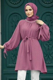  Light Dusty Rose High Quality Tunic 597AGK - NEVA STYLE