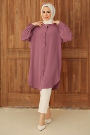  Light Dusty Rose Hijab Turkish Tunic 6312AGK - NEVA STYLE