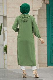Neva Style - Light Khaki Women Coat 511AHK - Thumbnail
