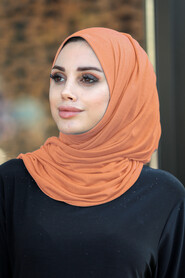  Light Sunuff Colored Hijab Shawl 7528ATB - NEVA STYLE