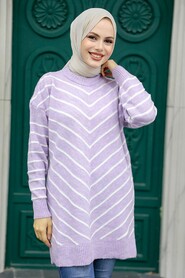  Lila High Quality Knitwear Tunic 81861LILA - 1
