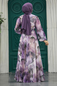  Lila Hijab For Women Dress 33095LILA - 3
