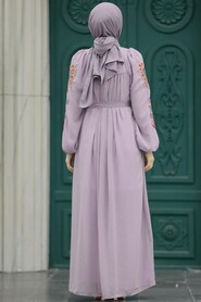  Lila Hijab For Women Dress 8889LILA - 3