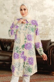  Lila Hijab Tunic 11615LILA - 1