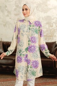  Lila Hijab Tunic 11615LILA - 2