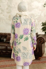  Lila Hijab Tunic 11615LILA - 3