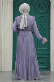  Lila Islamic Clothing Dress 51634LILA - 3