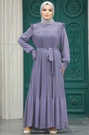 Lila Islamic Clothing Dress 51634LILA - 2
