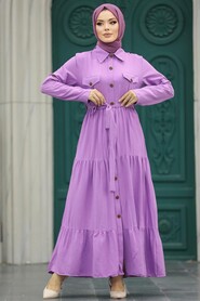  Lila Long Sleeve Dress 40971LILA - 1