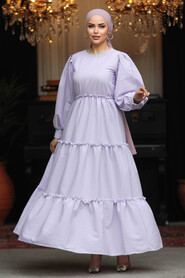 Neva Style - Lila Modest Maxi Dress 30252LILA - 1