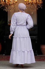 Neva Style - Lila Modest Maxi Dress 30252LILA - 4