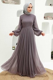  Long Dark Lila Modest Wedding Dress 55410KLILA - 1