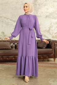  Long Lila Hijab Dress 5972LILA - 2