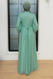  Long Mint Modest Wedding Dress 55410MINT - 2