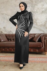  Luxorious Black Muslim Evening Dress 38102S - 3
