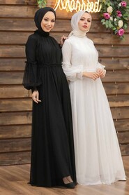  Luxorious Black Muslim Wedding Gown 5474S - 3