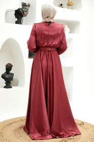  Luxorious Dusty Rose Hijab Engagement Dress 3378GK - 2