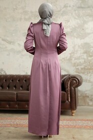  Luxorious Dusty Rose Muslim Evening Dress 38102GK - 2