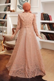  Luxorious Gold Islamic Wedding Dress 22421GOLD - 4