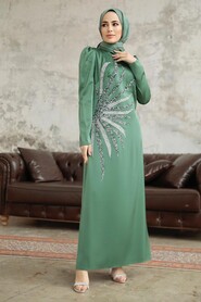  Luxorious Khaki Muslim Evening Dress 38102HK - 3