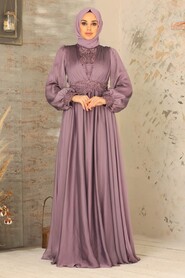  Luxorious Lila Islamic Dress 21540LILA - 2