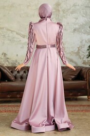  Luxorious Lila Modest Evening Dress 22671LILA - 4