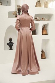  Luxury Dusty Rose Islamic Dress 22351GK - 4