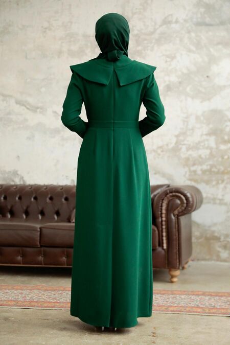 Luxury Emerald Green Islamic Bridesmaid Dress 38091ZY - Neva-style.com