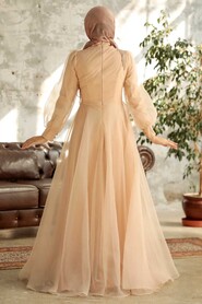  Luxury Gold Hijab Dress 22551GOLD - 2