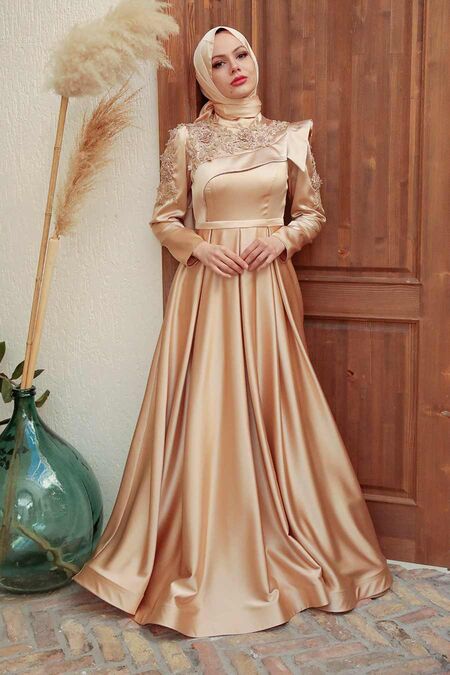  Luxury Gold Islamic Dresss 22351GOLD - NEVA STYLE