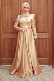  Luxury Gold Islamic Dresss 22351GOLD - 1