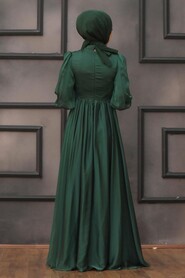  Luxury Green Modest Prom Dress 22101Y - 4