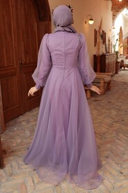  Luxury Lila Hijab Dress 22551LILA - 3