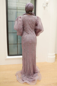  Luxury Lila Hijab Prom Dress 8321LILA - 5