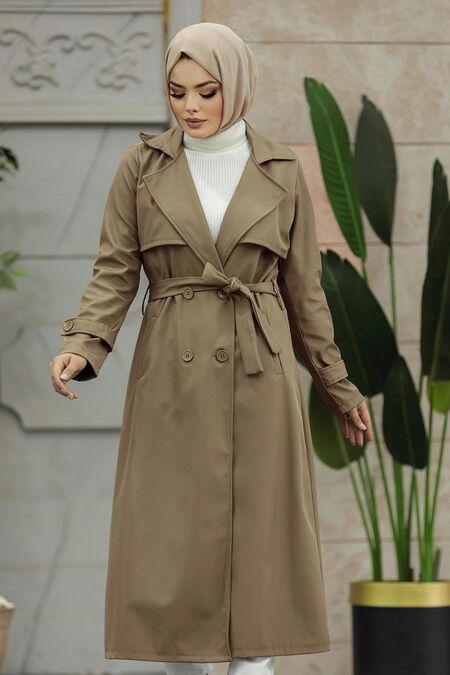  Mink High Quality Trench Coat 6103V - NEVA STYLE