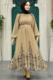  Mink Hijab Dress 3817V - 1