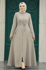 Neva Style - Mink Hijab Turkish Abaya 60125V - Thumbnail