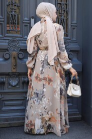  Mink Hijab Turkish Dress 27942V - 2