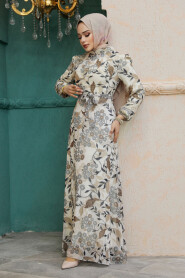  Mink Hijab Turkish Dress 27950V - 2