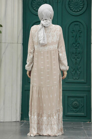  Mink Hijab Turkish Dress 50093V - 3