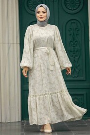  Mink Islamic Clothing Dress 13541V - 2