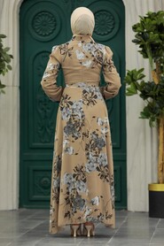  Mink Islamic Clothing Dress 27940V - 3