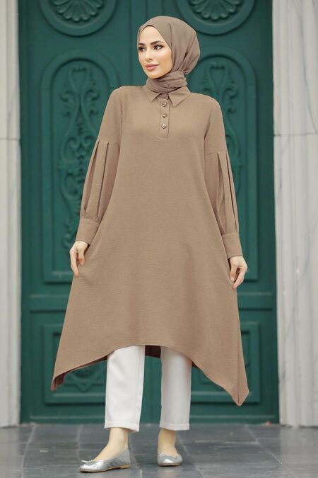  Mink Islamic Clothing Tunic 615V - NEVA STYLE