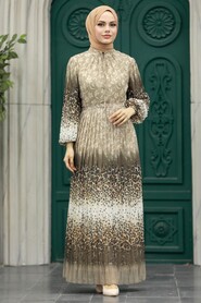  Mink Long Muslim Dress 38401V - 1