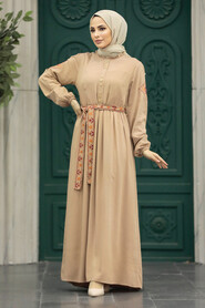  Mink Long Muslim Dress 8858V - 1