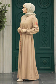  Mink Long Muslim Dress 8858V - 2
