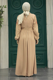  Mink Long Muslim Dress 8858V - 3