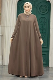  Mink Long Sleeve Abaya 35164V - 1